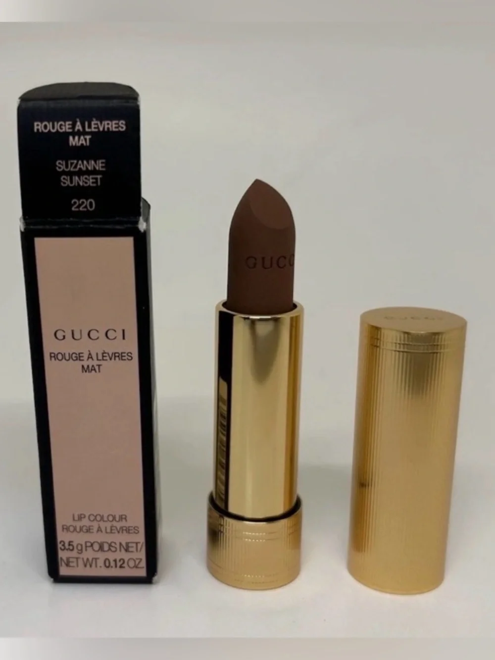 Gucci Rouge À Lèvres Mat Lipstick - Suzanne Sunset 220 - Picture 1 of 3
